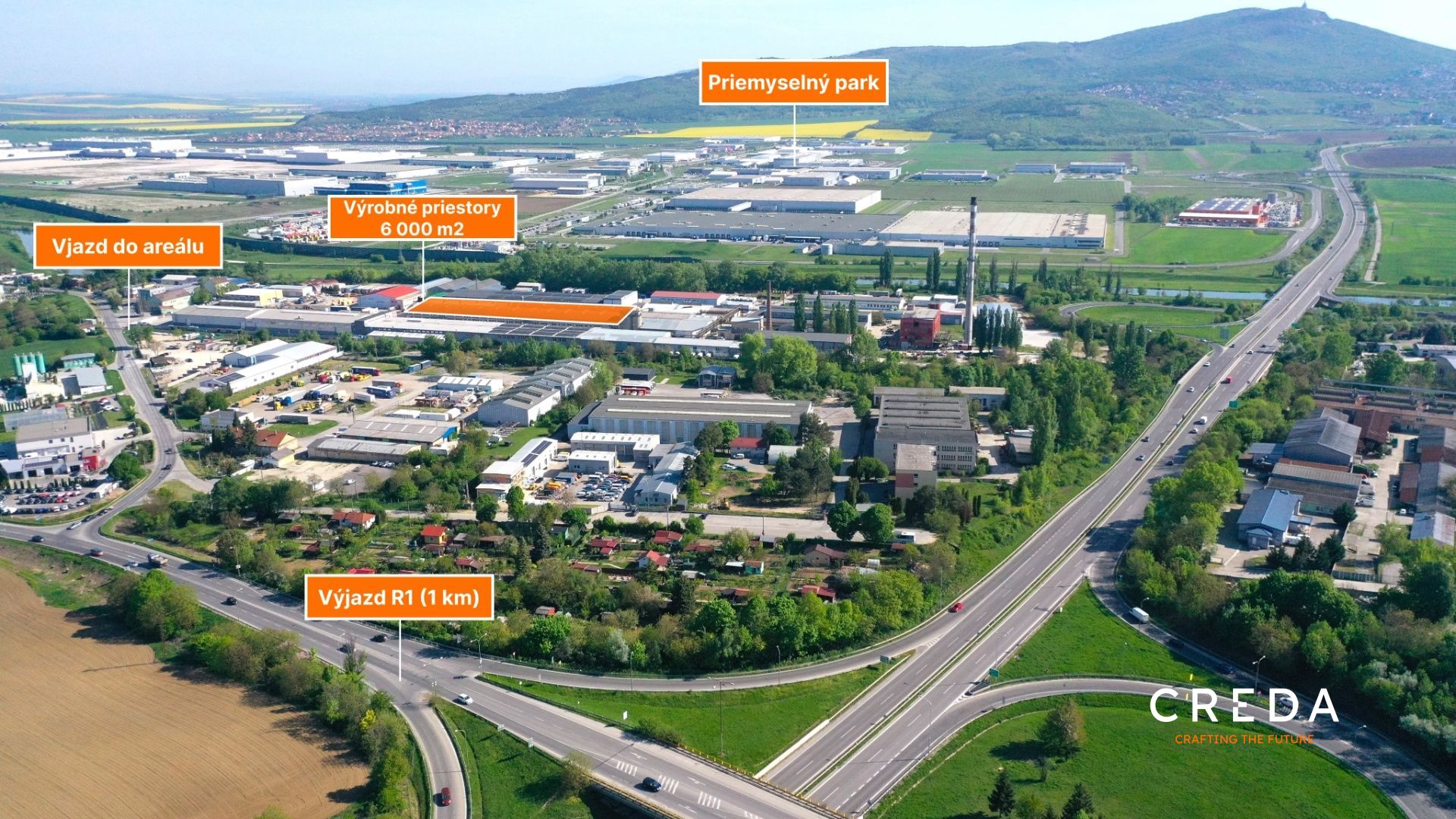 CREDA | prenájom 6 000 m2 výrobná hala, Nitra - Lužianky
