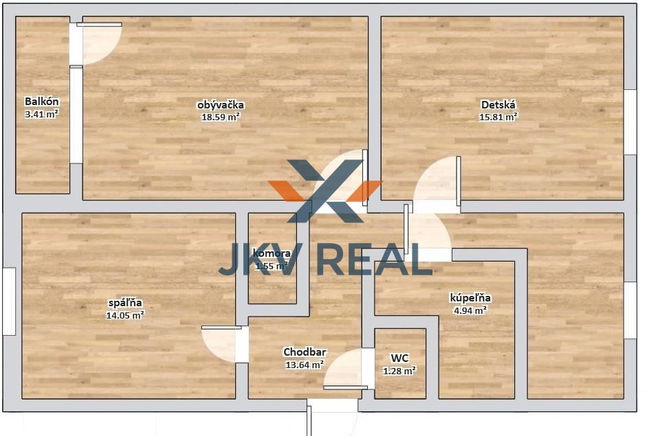 JKV REAL Vám ponúka pekný, priestranný 3 izbový byt na predaj v Centre Malaciek