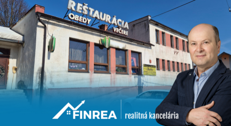 FINREA │ Reštaurácia s bytovou jednotkou a záhradou – Slovenské Pravno (blízko Martina a Turčianskych Teplíc)