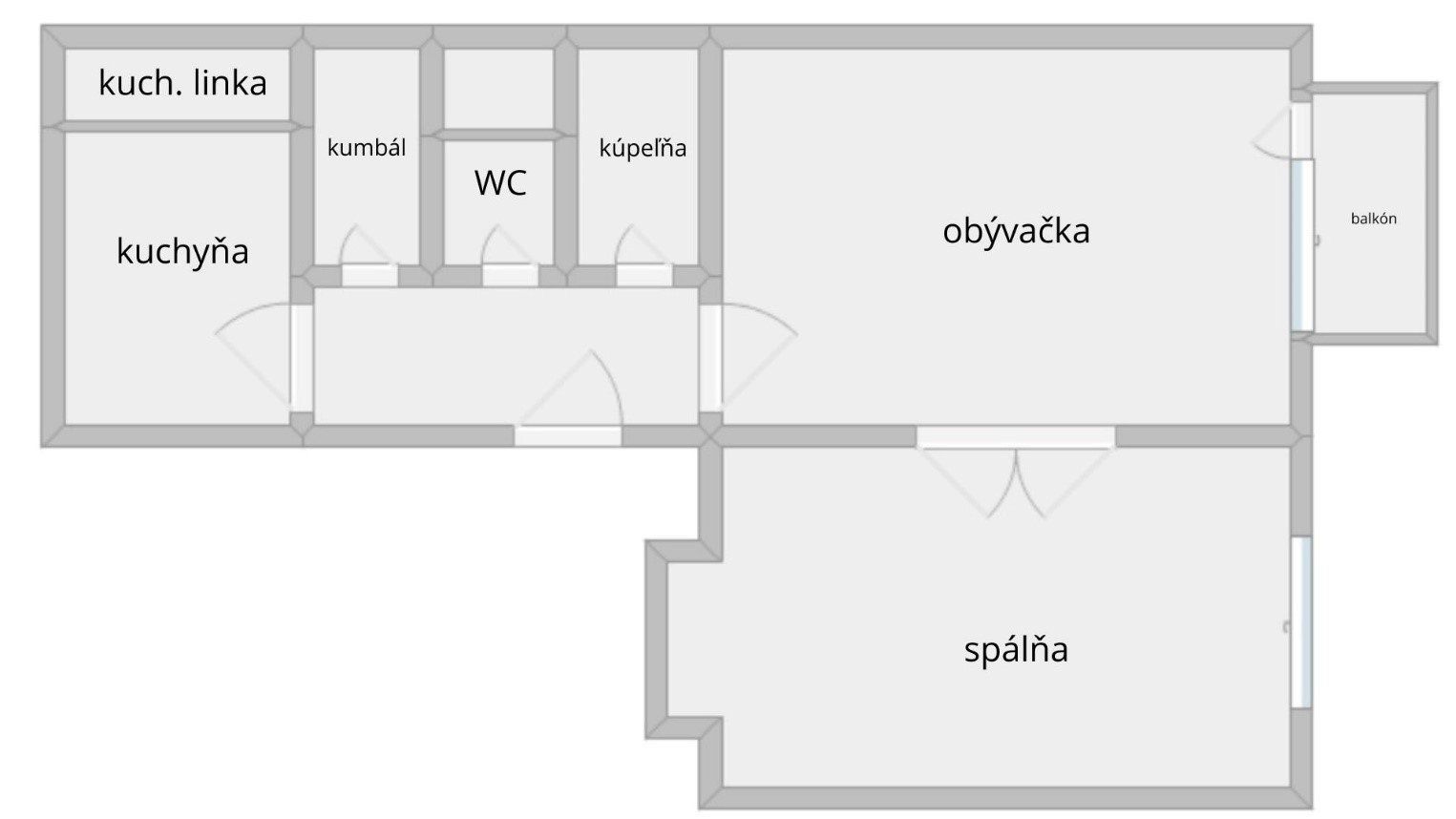REZERVOVANÉ | NA PREDAJ 2 IZBOVÝ TEHLOVÝ BYT V STAROM MESTE | 58m2 + BALKÓN | JARNÁ ULICA