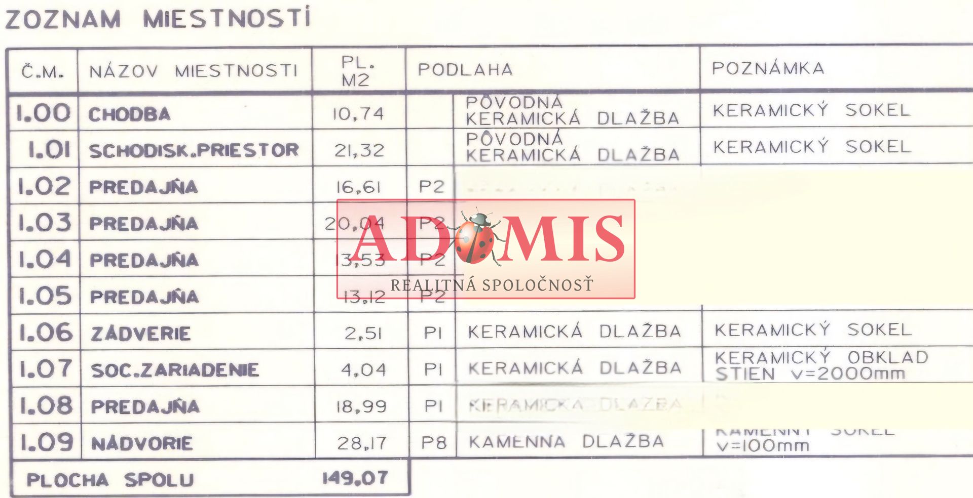 ADOMIS - Prenájom priestorov v historickej budove 88m2, 162m2,450m, TOP centrum Košice, Mäsiarska ulica