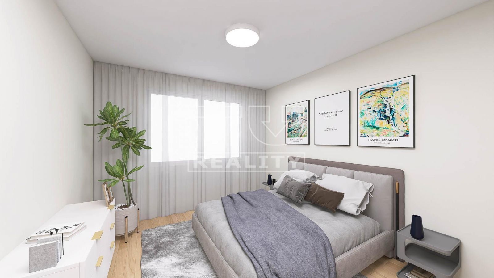 Na predaj priestranný 3-izbový byt s balkónom v obci Bošany