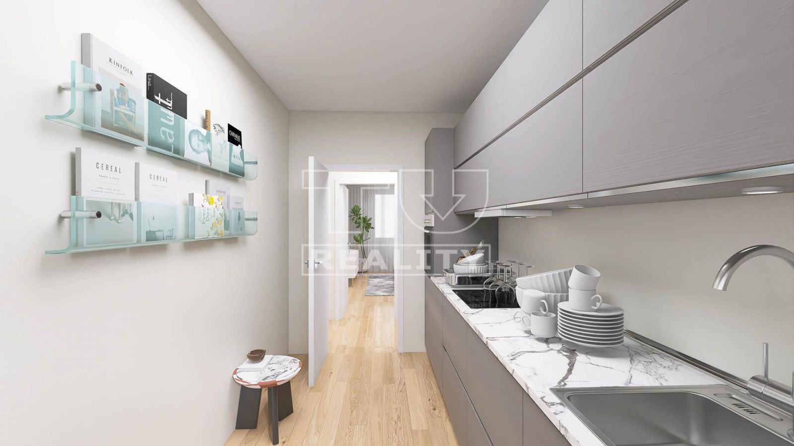Na predaj priestranný 3-izbový byt s balkónom v obci Bošany