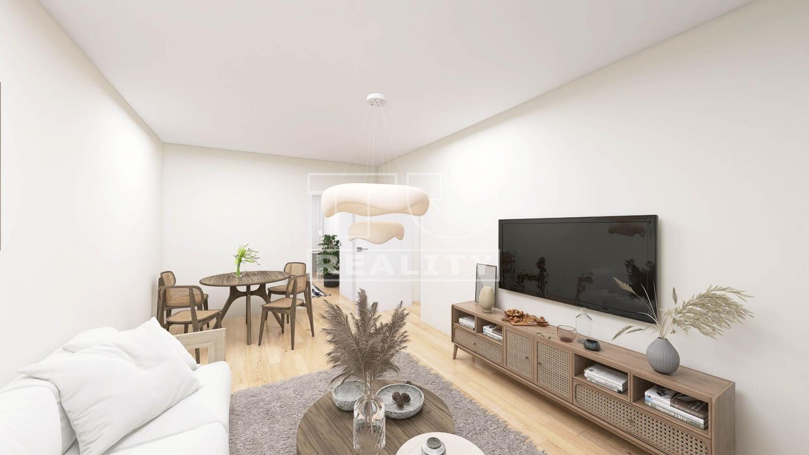 Na predaj priestranný 3-izbový byt s balkónom v obci Bošany
