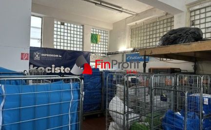 Na prenájom skladové priestory o výmere 566 m2. Možnosť prenájmu obchodného priestoru.