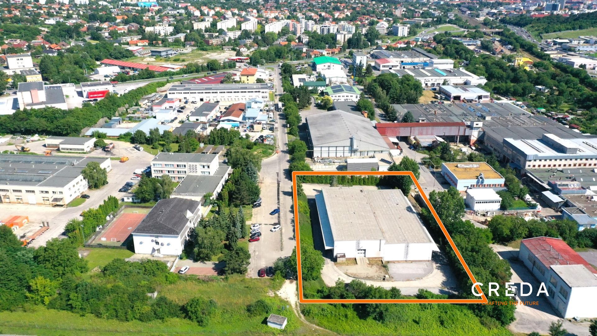 CREDA | predaj skladová hala s administratívou, Nitra, Murgašova ul.