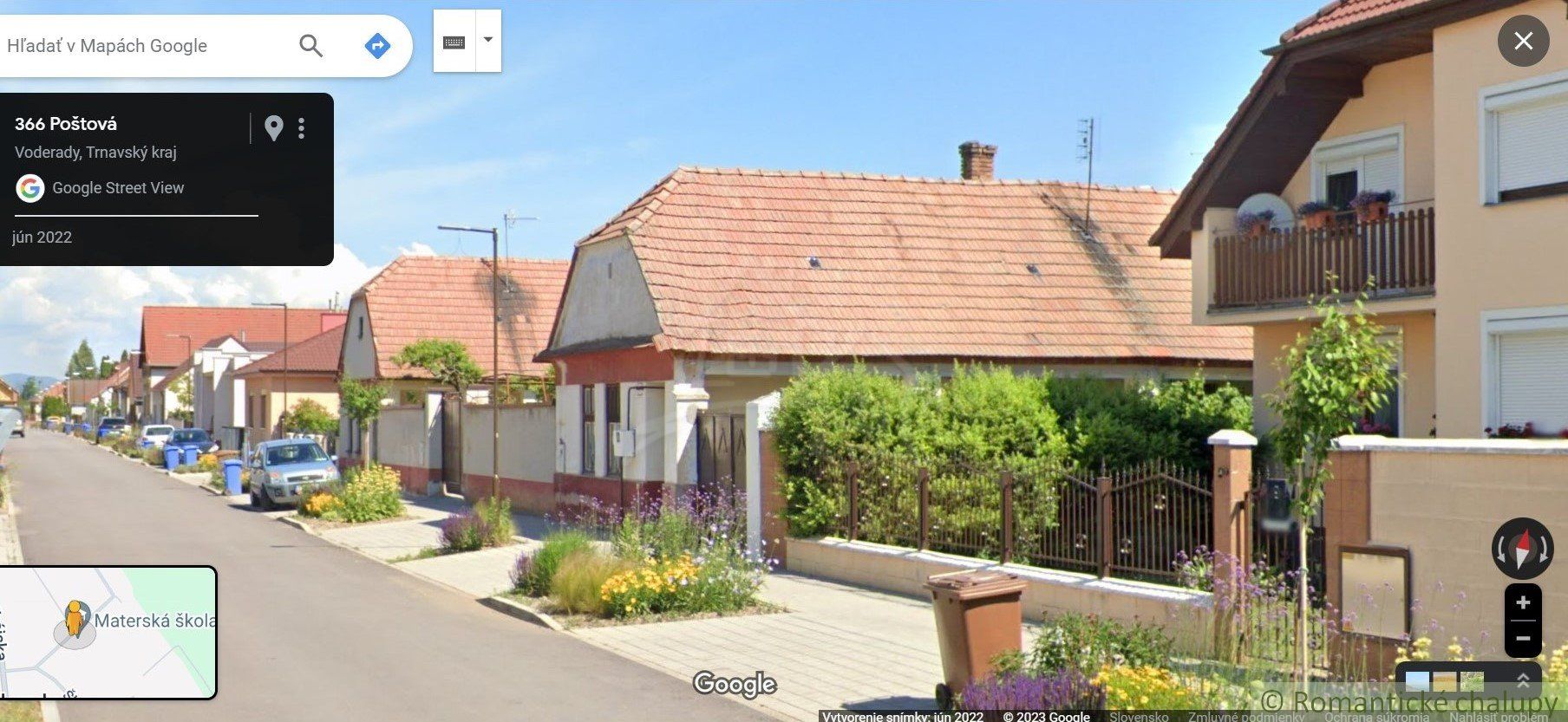 Vidiecky dom s krásnym pozemkom 1500 m2 v centre obce Voderady, vhodný na rekonštrukciu, možné je rozdelenie pozemku pre 2 až 4 domy