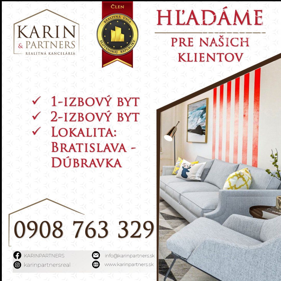 Kúpa Iný Iný-Kúpa-Bratislava - mestská časť Dúbravka-1.00 €