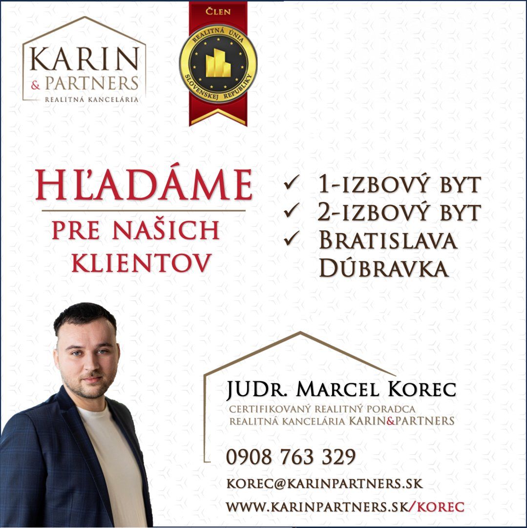 Máte 1-izbový byt na predaj? Mám pre Vás seriózneho kupca!