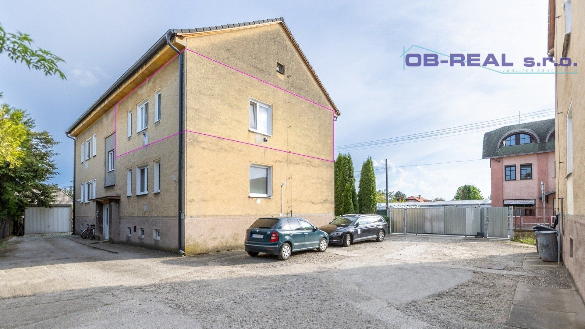 Predaj 3izb bytu 62m2 v tehl. 4-bytovke s pozemkom a  parkovaním