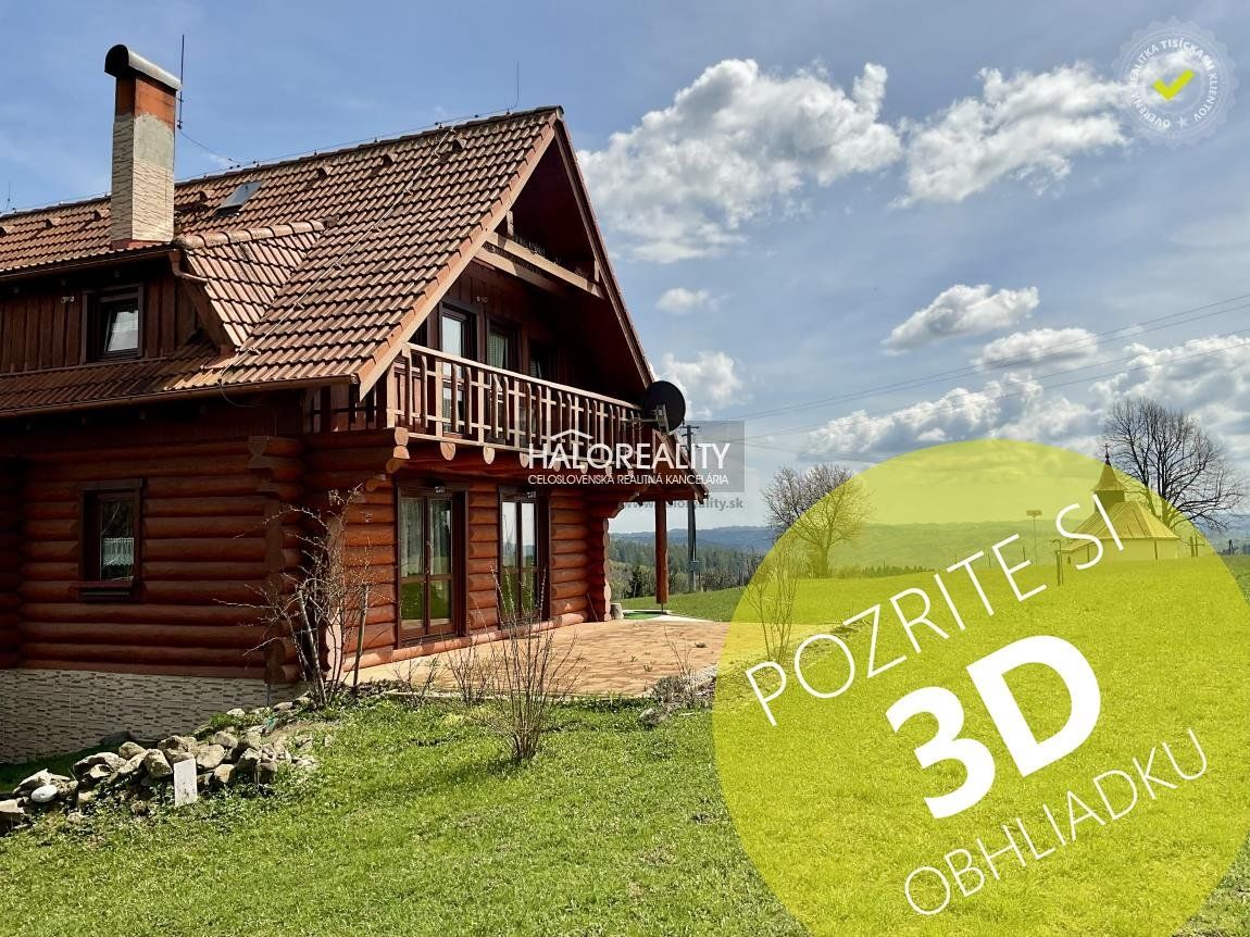 HALO reality - Predaj, rodinný dom Hriňová, Snohy, ZRUB - EXKLUZÍVNE HALO REALITY