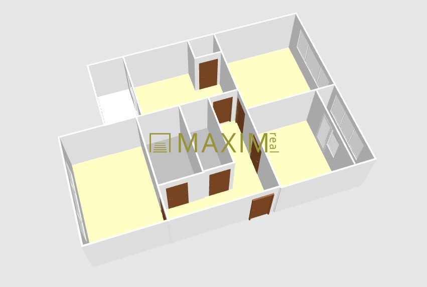 Tehlový 3 izbový byt na Chrenovej 4, 2x loggia, garáž