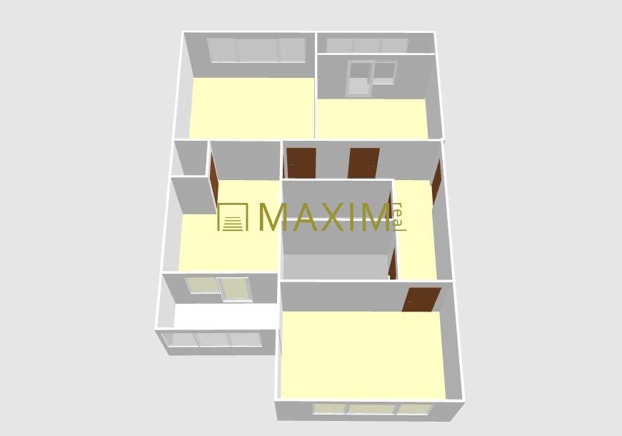 Tehlový 3 izbový byt na Chrenovej 4, 2x loggia, garáž