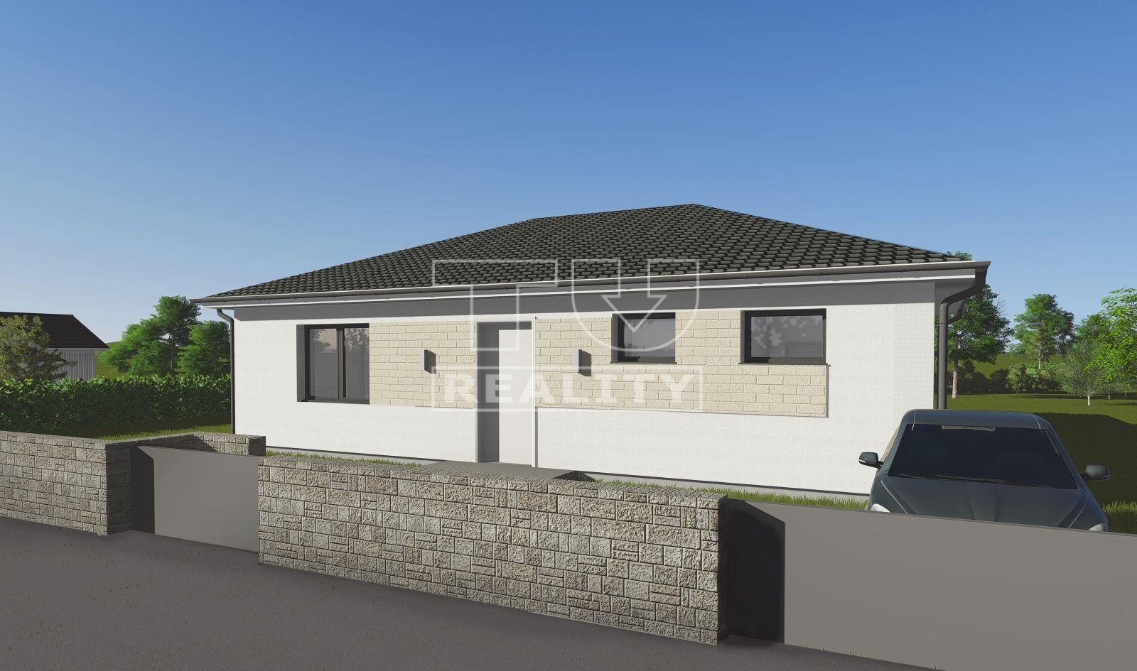 4-i RD za skvelú cenu – moderný projekt s prestrešenou terasou a premysleným priestorom!