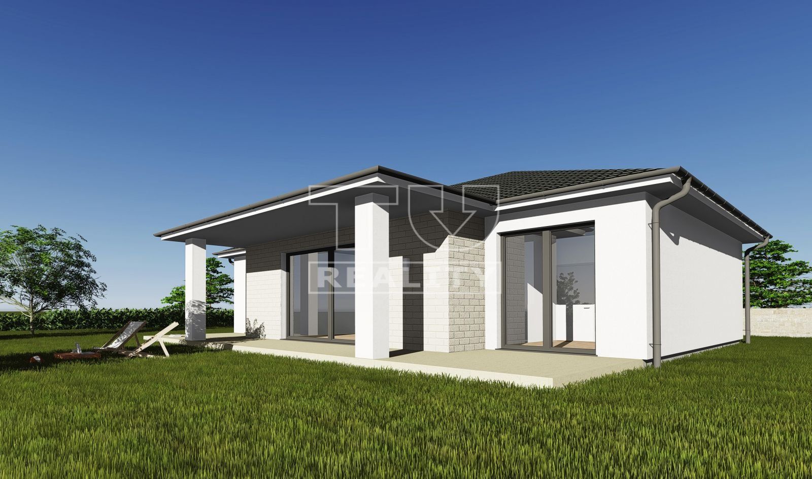 4-i RD za skvelú cenu – moderný projekt s prestrešenou terasou a premysleným priestorom!