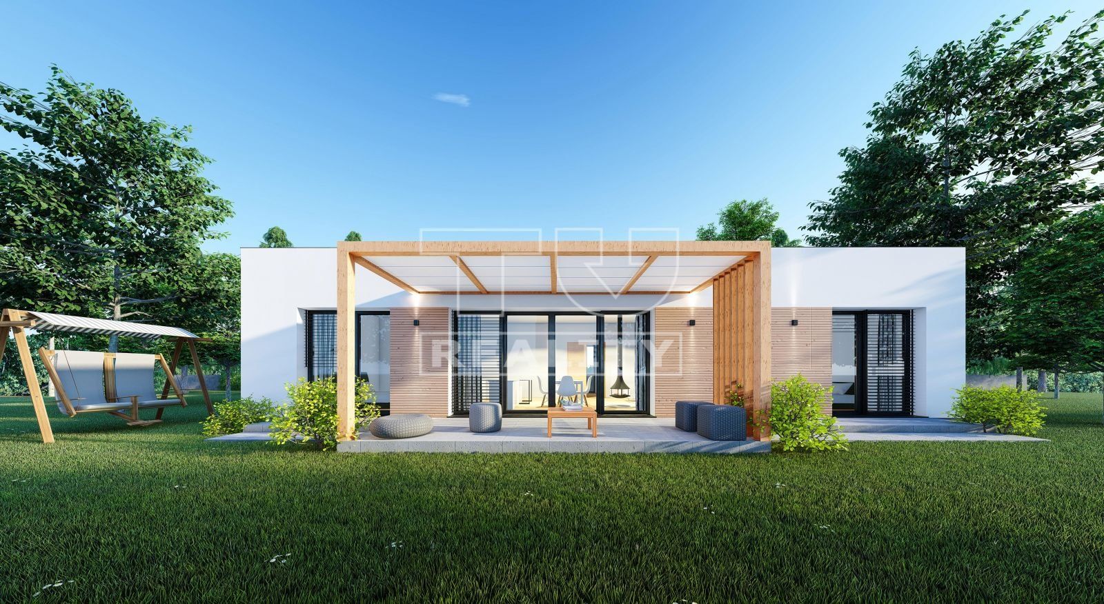 Moderný 4i RD s rovnou strechou – čistý dizajn, komfortné bývanie s terasou