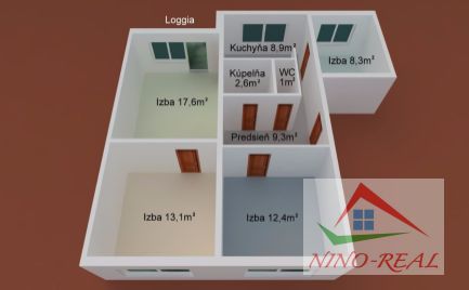 POLORECKÉHO – 4i BYT s LOGGIOU po KOMPLETNEJ REKONŠTRUKCII na OVSIŠTI