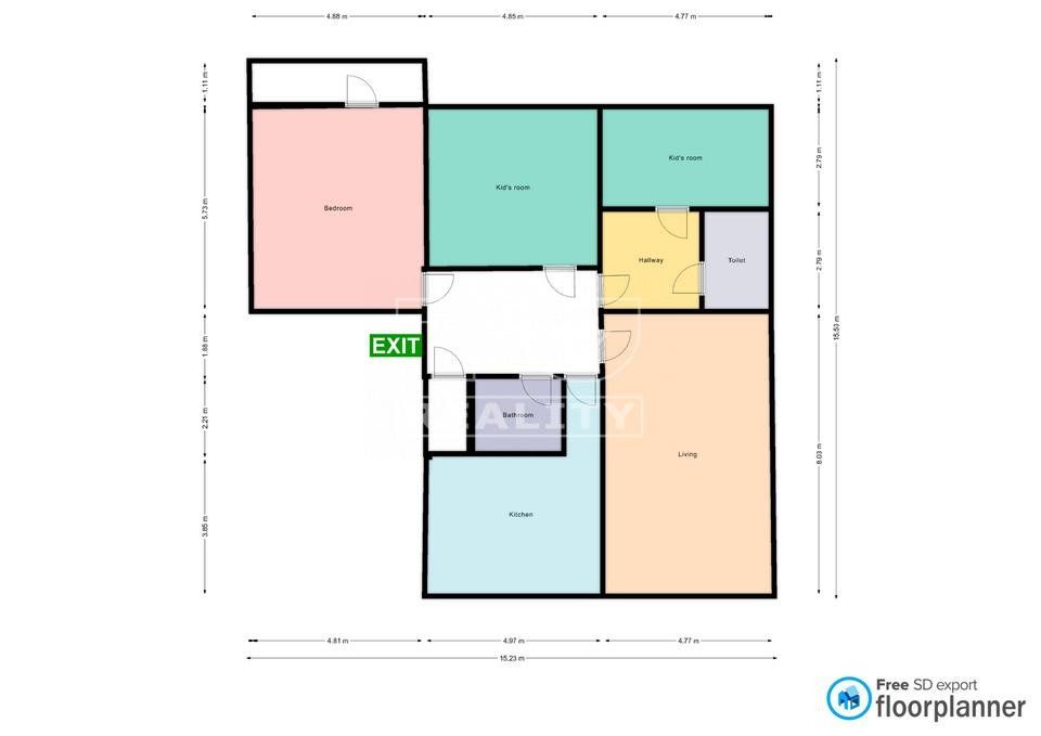 Na predaj 4-izbový byt s krásnymi výhľadmi, 84m2, Dolný Kubín - Brezovec