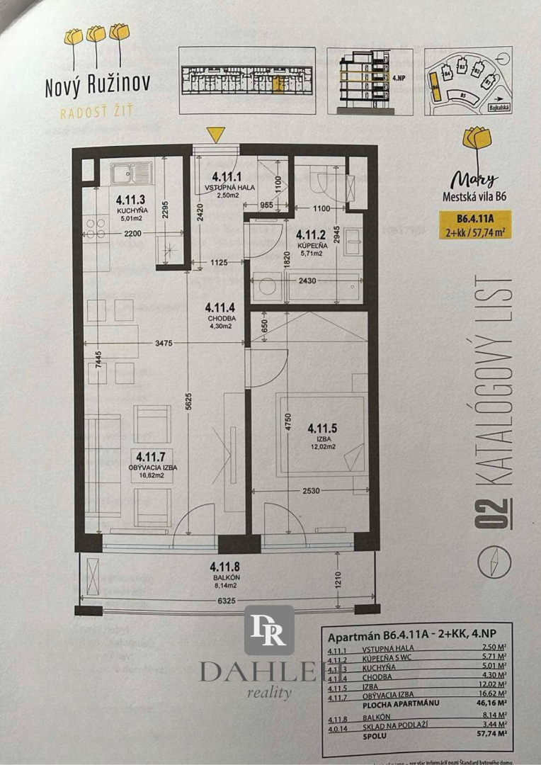 DAHLEH-Na predaj zariadený, príjemný 2 izbový apartmán s lodžiou v novostavbe