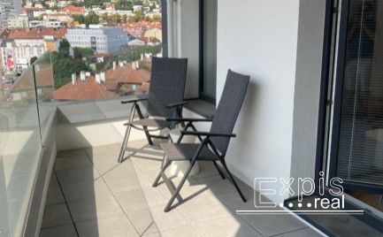 PRENÁJOM štýlový DOG FRIENDLY 2 izb byt s terasou a výhľadom Staré mesto EXPIS REAL
