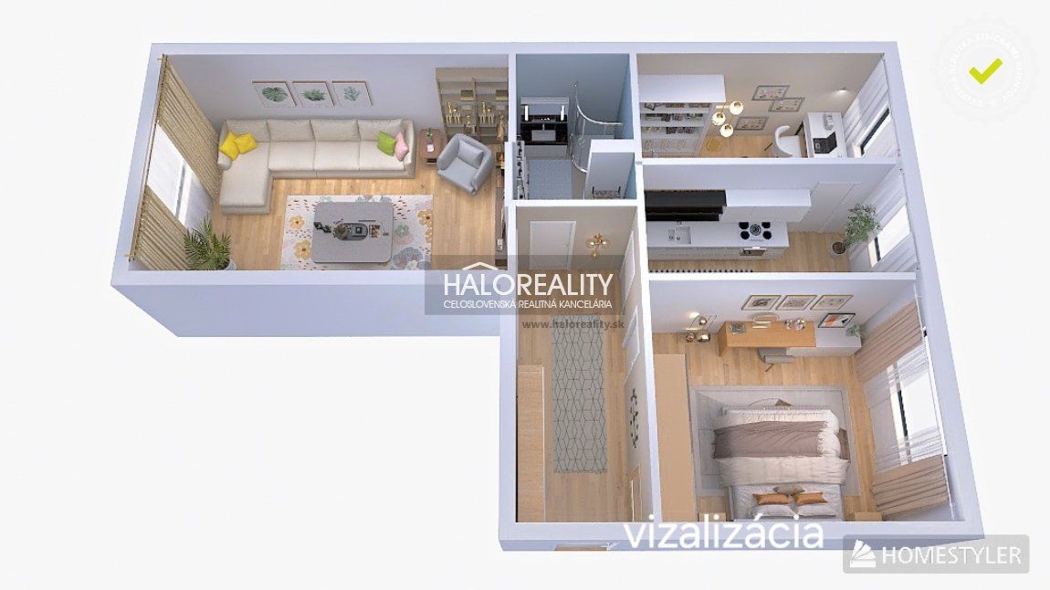 HALO reality - Predaj, trojizbový byt Bratislava Nové Mesto, Riazanská - EXKLUZÍVNE HALO REALITY