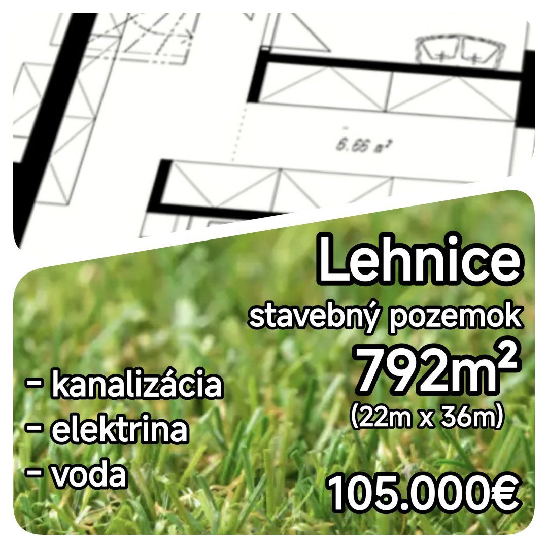 Predaj Pozemok pre RD Pozemok pre RD-Predaj-Lehnice-105000.00 €