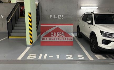 Ponúkame na prenájom garážové státie v novostavbe Urban Residence na Račianskej ulici, Bratislava III.-Nové Mesto