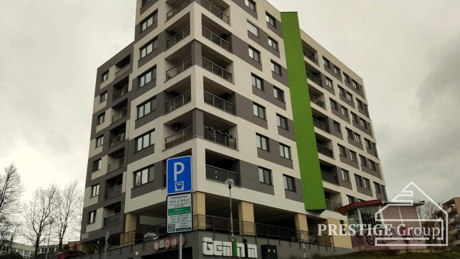 Pohodlné parkovanie v obytnom dome GEMINI Trenčín