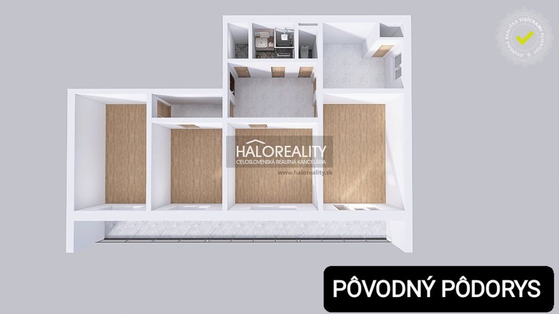 HALO reality - Predaj, štvorizbový byt Bratislava Nové Mesto, Vajnorská - EXKLUZÍVNE HALO REALITY