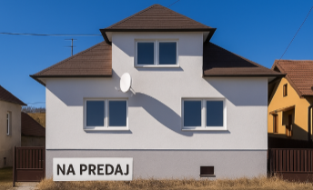 ZNÍŽENÁ CENA - Predaj, rodinný dom s veľkorysým pozemkom v obci Hybe
