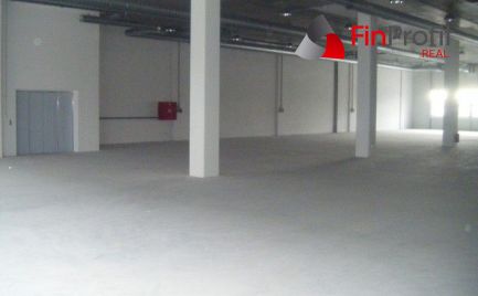 Vykurované skladové priestory od 405 m2 s možnosťou prenájmu obchodného priestoru.