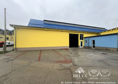 DELTA - Prenájom skladovej haly v Poprade – 250 m², parkovanie, kancelária, ihneď k dispozícii