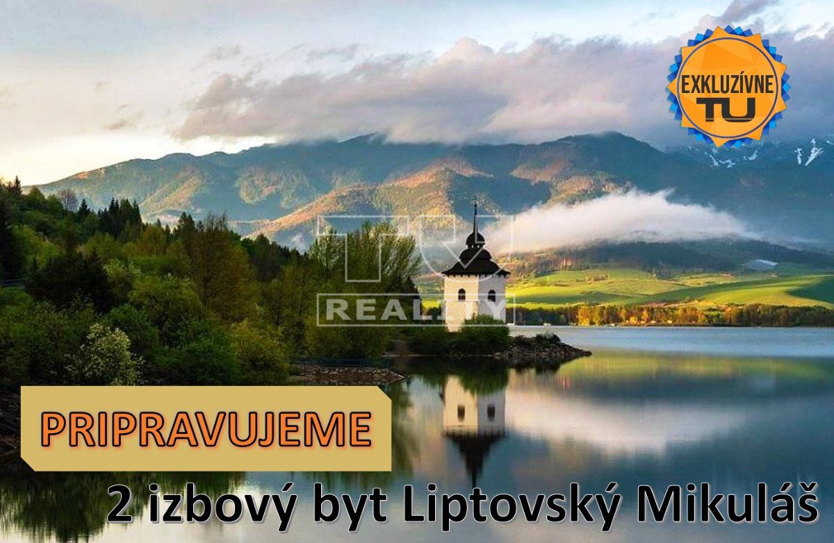 UŽ ČOSKORO V PONUKE - EXKLUZÍVNE iba v TUreality pripravujem na predaj  2 izb. byt /53m2/so záhradou a parkovacím miestom - 
v Lipt. Mikuláši