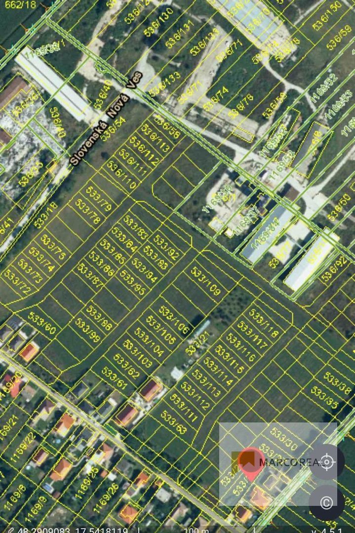 NOVÁ LOKALITA!!! Stavebné pozemky v Slovenskej Novej Vsi, 489 m2, 490 m2, 491 m2