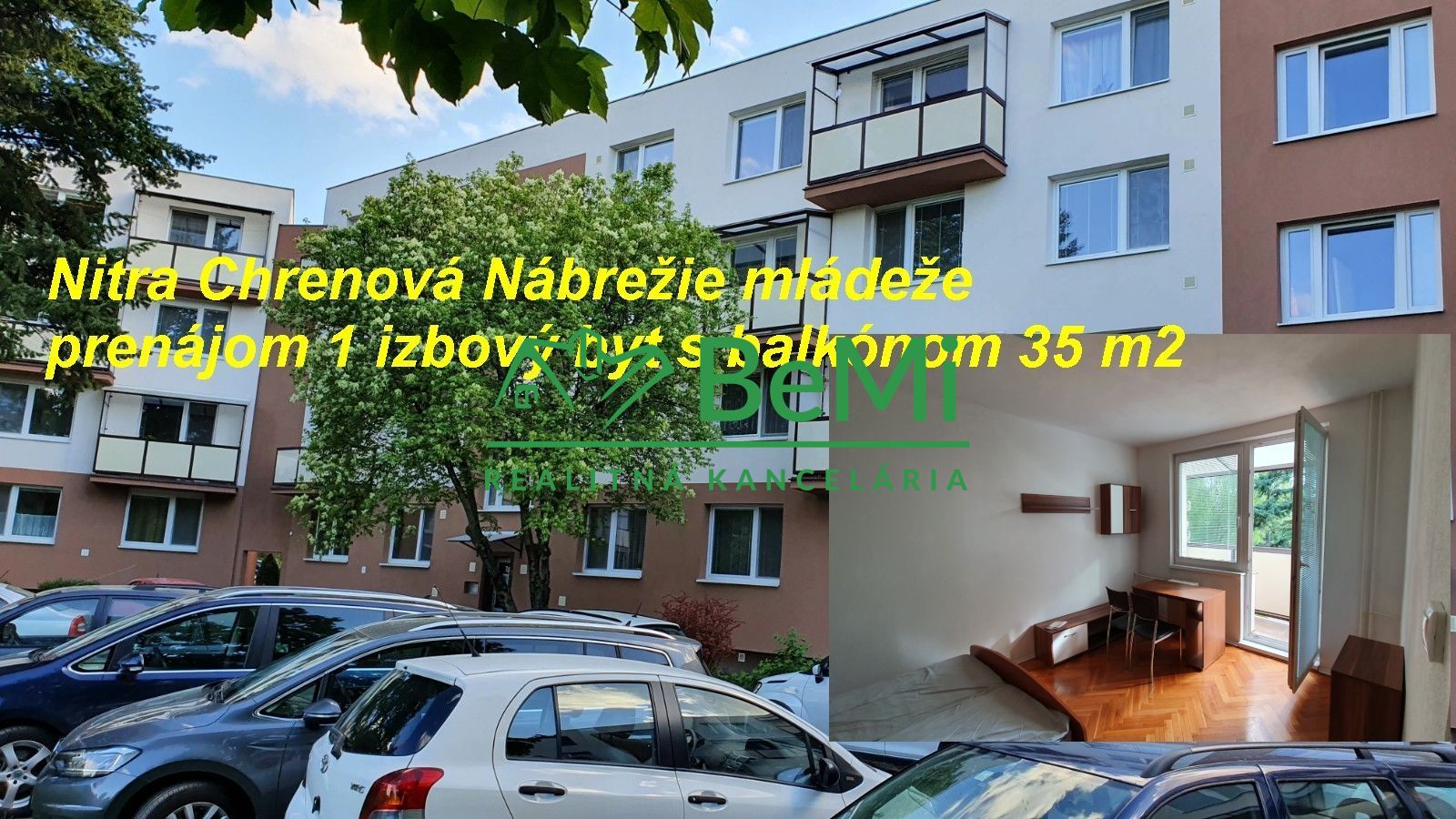 Nitra Chrenová 1 izbový byt s balkónom 35 m2 ID 567-211-MIG