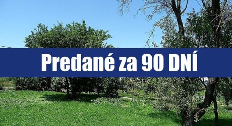 PREDANÉ ZA 3 MESIACE: Krásna záhrada priamo na brehu Malého Dunaja