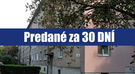 PREDANÉ ZA 30 DNÍ: Chcete bývať v najkrajšej lokalite Bratislavy? 2 izbový tehlový byt v Ružinove je na predaj a okamžite k dispozícii
