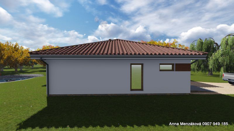 Na predaj  - výstavba -nízkoenergetický 4-izbový bungalov