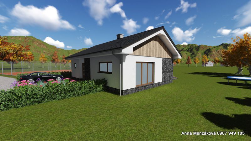 Na predaj  - výstavba 4-izbového bungalova