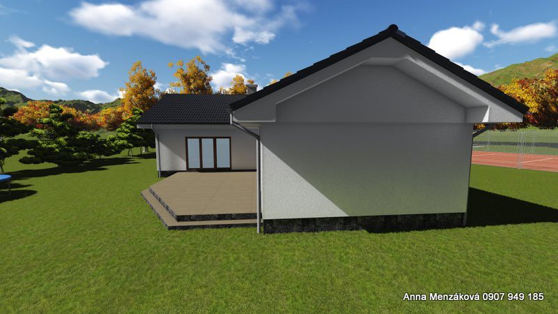 Na predaj  - výstavba 4-izbového bungalova