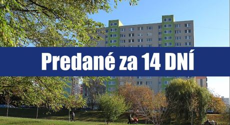 PREDANÉ ZA 14 DNÍ: Hľadáte priestranný 3 izbový byt v Petržalke, len na skok od centra mesta?
